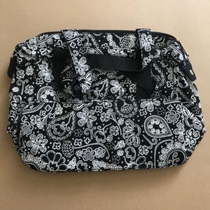 Thirty-One Casual Cargo Bag black and white